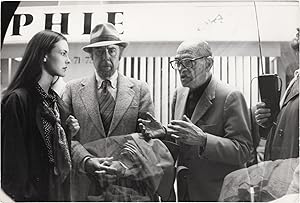 Imagen del vendedor de That Obscure Object of Desire [Cet Obscur Objet du Desir] (Original photograph of Luis Buuel, Fernando Rey, and Angela Molina from the set of the 1977 film) a la venta por Royal Books, Inc., ABAA