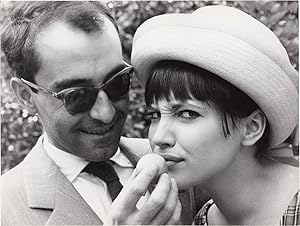 Original photograph of Jean-Luc Godard and Anna Karina, circa 1960s