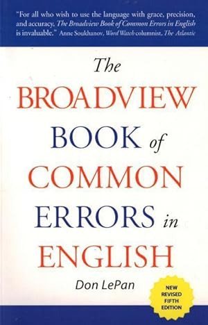 Seller image for The Broadview Book of Common Errors in English for sale by moluna