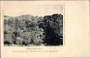 Ansichtskarte / Postkarte Magersfontein Südafrika, Boerenlaufgraben, Burenkrieg