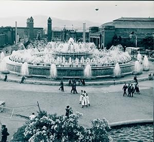 Foto Filmszene Barcelona, Font Màgica de Montjuïc, BRD 1952, Jordan J. von Boyadjieff - Fotograf:...