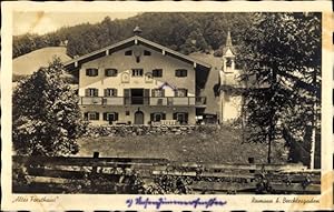 Bild des Verkufers fr Ansichtskarte / Postkarte Ramsau im Berchtesgadener Land Oberbayern, Altes Forsthaus zum Verkauf von akpool GmbH