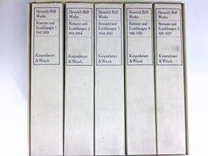 Bild des Verkäufers für Werke : Romane und Erzählungen, 1947 - 1977. 5 Bände in Kassette, zum Verkauf von Antiquariat Buchhandel Daniel Viertel