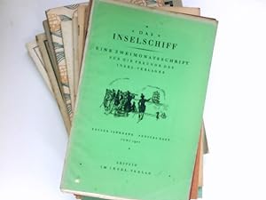 Das Inselschiff : Eine Zeitschrift für die Freunde des Insel-Verlags zu Leipzig. Jahrgänge 1920 b...