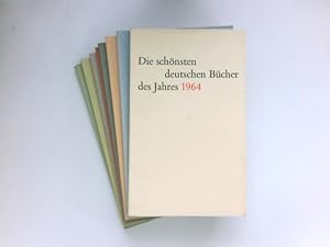 Die schönsten Bücher des Jahres 1954, 1956, 1958, 1959, 1960, 1961, 1963, 1964 (3x) : 10 Hefte.