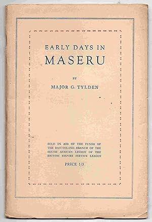 Seller image for Early Days in Maseru for sale by Joy Norfolk, Deez Books