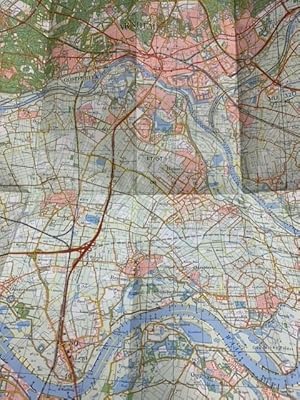 Topographical map of The Netherlands, topografische kaart van Nederland. Military map of the Neth...
