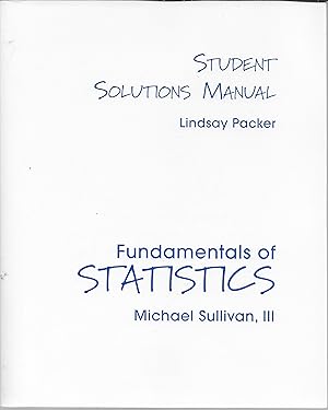 Immagine del venditore per Fundamentals of Statistics (Student Solutions Manual) venduto da Charing Cross Road Booksellers