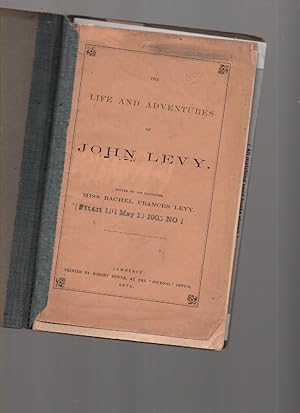 Seller image for The Life and Adventures of John Levy for sale by Mossback Books