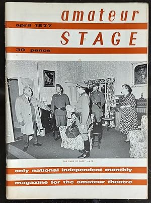 Bild des Verkufers fr Amateur Stage: April 1977, Vol. XXXII zum Verkauf von Shore Books