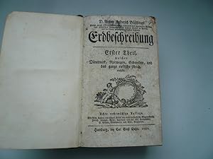 Nordeuropa,russisches Reich, anno 1787, Büsching, Erdbeschreibung. Erster Theil, welcher Dänemark...