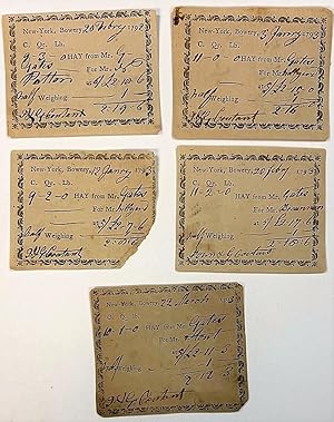 LOT OF THREE AUTOGRAPH RECEIPTS FOR HAY, SIGNED AND SOLD BY REVOLUTIONARY WAR GENERAL HORATIO GAT...