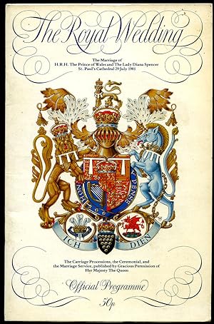 Immagine del venditore per The Royal Wedding | The Marriage of H.R.H. The Prince of Wales and The Lady Diana Spencer St. Paul's Cathedral 29 July 1981 Official Programme | The Carriage Processions, the Ceremonial, and the Marriage Service venduto da Little Stour Books PBFA Member