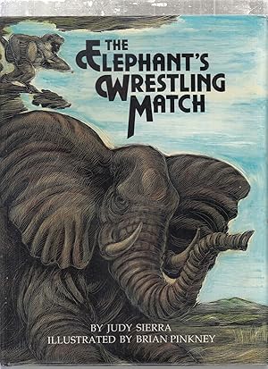 Bild des Verkufers fr The Elephant's Wrestling Match (signed and with a drawing by Brian Pinkney) zum Verkauf von Old Book Shop of Bordentown (ABAA, ILAB)