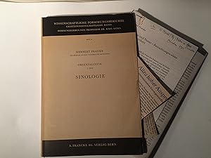 Sinologie. Orientalistik. I. Teil (Teil 1). Wissenschaftliche Forschungsberichte, Geisteswissensc...