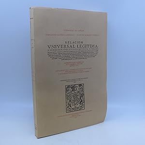 Imagen del vendedor de Relacion Universal legitima, y verdadera del sitio en que esta fundada la muy noble, insigne, y muy leal Ciudad de Mexico, cabea de las Provincias de toda la Nueva Espana. Lagunas, Rios, y Montes que la cinen y rodean. Caladas que las dibiden. Y Azequias que la atraviesan. Ynundaciones que  padecido desde su Gentilidad. Remedios aplicados. Desagues propuestos, y emprendidos. Origen y fabrica del de Gueguetoca, y estado en que oy se halla. Ymposiciones, derramas, y gastos que se an hecho. Forma con que se a auctuado desde el ano de 1553 hasta el presente de 1637. [FACSIMILE] a la venta por Shelley and Son Books (IOBA)