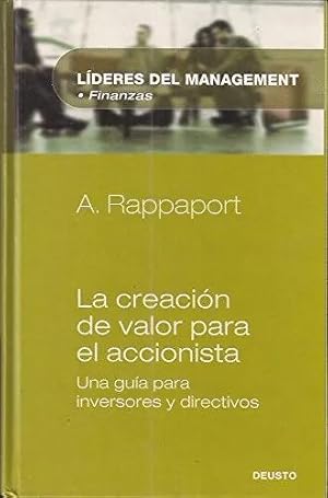 Imagen del vendedor de La creaci?n de valor para el accionista. a la venta por Green Libros