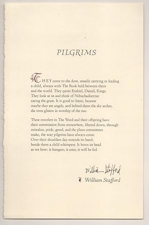 Pilgrims (Signed Broadside)