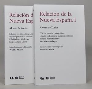 Imagen del vendedor de Relacin De La Nueva Espaa 2 Tomos Alonso De Zorita 2011 N5 a la venta por Libros librones libritos y librazos