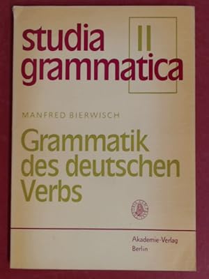 Bild des Verkufers fr Grammatik des deutschen Verbs. Band 2 aus der Reihe "Studia grammatica". zum Verkauf von Wissenschaftliches Antiquariat Zorn