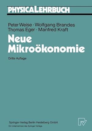 Bild des Verkufers fr Neue Mikrokonomie (Physica-Lehrbuch) zum Verkauf von Versandantiquariat Felix Mcke