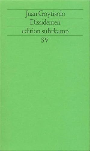 Imagen del vendedor de Dissidenten (edition suhrkamp) a la venta por Versandantiquariat Felix Mcke