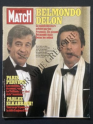 PARIS MATCH-N°1709-26 FEVRIER 1982-JEAN PAUL BELMONDO-ALAIN DELON
