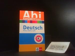 Image du vendeur pour Abi-KompaktWissen Deutsch; Teil: Prosa, Drama, Lyrik, Errterung, kreatives Schreiben, Sprache : mit Lern-Videos online. Claus Gigl mis en vente par Der Buchecker