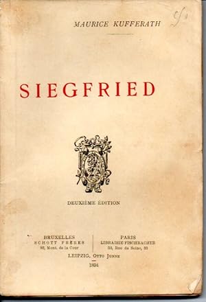 Le théâtre de R. Wagner, de Tannhaeuser à Parsifal. Essais de critique littéraire, esthétique et ...