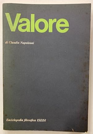 Bild des Verkufers fr Il Valore. zum Verkauf von Plurabelle Books Ltd