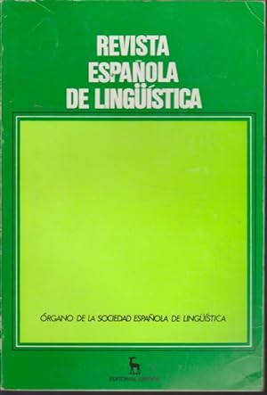 Imagen del vendedor de REVISTA ESPAOLA DE LINGISTICA. AO 13. FASC. 2. JULIO-DICIEMBRE 1983 a la venta por LIBRERIA TORMOS