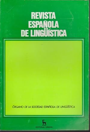 Imagen del vendedor de REVISTA ESPAOLA DE LINGISTICA. AO 14. FASC. 1. ENERO-JUNIO 1984 a la venta por LIBRERIA TORMOS