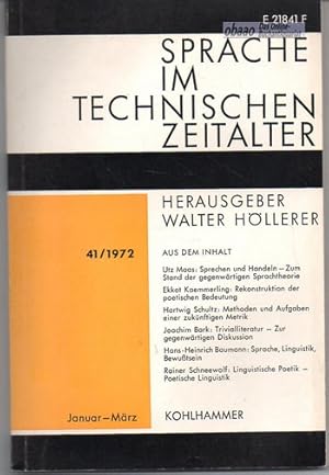 Sprache im technischen Zeitalter 41 / 1972