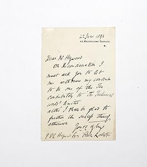 Seller image for An Original Hand Written and Signed Letter by Welsh Educationalist Sir Owen John Roberts for sale by Lasting Words Ltd