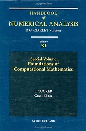 Imagen del vendedor de Special Volume: Foundations of Computational Mathematics : Volume 11 a la venta por AHA-BUCH GmbH