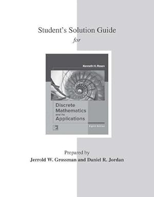 Bild des Verkufers fr Student's Solutions Guide for Discrete Mathematics and Its Applications zum Verkauf von AHA-BUCH GmbH