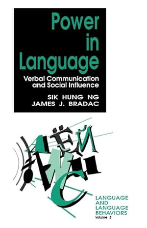 Seller image for Power in Language : Verbal Communication and Social Influence for sale by AHA-BUCH GmbH