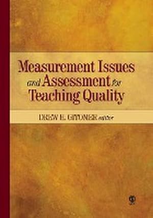 Image du vendeur pour Measurement Issues and Assessment for Teaching Quality mis en vente par AHA-BUCH GmbH