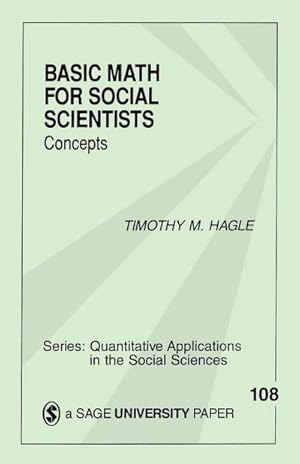 Imagen del vendedor de Basic Math for Social Scientists : Concepts a la venta por AHA-BUCH GmbH