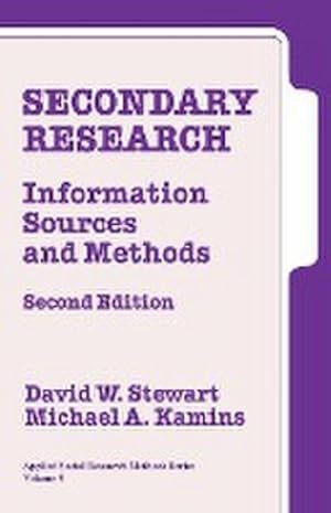 Seller image for Secondary Research : Information Sources and Methods for sale by AHA-BUCH GmbH