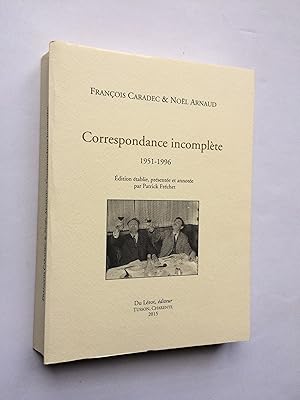 Image du vendeur pour Correspondance Incomplte 1951-1996 mis en vente par Pascal Coudert