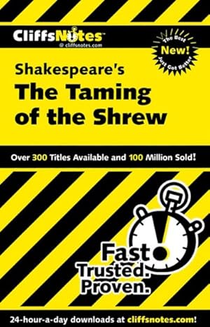 Image du vendeur pour Cliffsnotes Shakespeare's the Taming of the Shrew mis en vente par GreatBookPrices