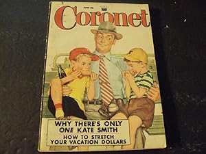 Coronet Magazine June 1952 Kate Smith, Stretch Your Vacation Dollars