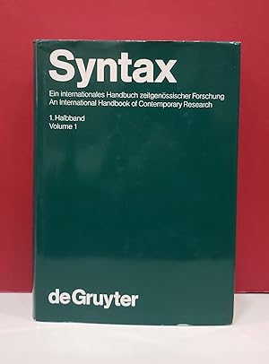 Seller image for Syntax: An International Handbook of Contemporary Research, Volume 1 for sale by Moe's Books