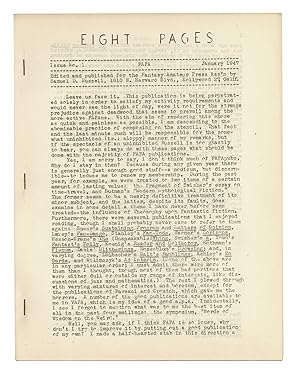 Eight Pages: Issue #1. January 1947