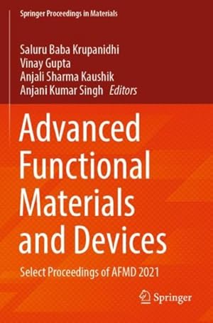 Imagen del vendedor de Advanced Functional Materials and Devices: Select Proceedings of Afmd 2021 a la venta por GreatBookPrices