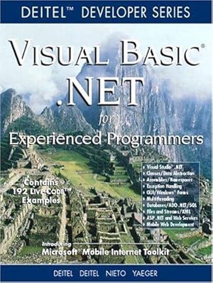 Bild des Verkufers fr Visual Basic .NET For Experienced Programmers (Deitel Developer Series) zum Verkauf von WeBuyBooks