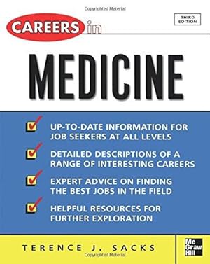 Imagen del vendedor de Careers in Medicine, 3rd ed. (Careers in| Series) (Careers inSeries) a la venta por WeBuyBooks