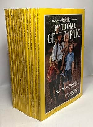 National Geographic - 1991 (année complete 12 numéros de Janvier à Décembre) Vol. 179 N°1 à 6 + V...