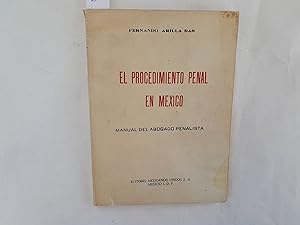 Imagen del vendedor de El procedimiento penal en Mxico. a la venta por Librera "Franz Kafka" Mxico.